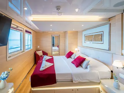 Cabin on Riva, a Gulet Motoryacht motor yacht at Split, Croatia