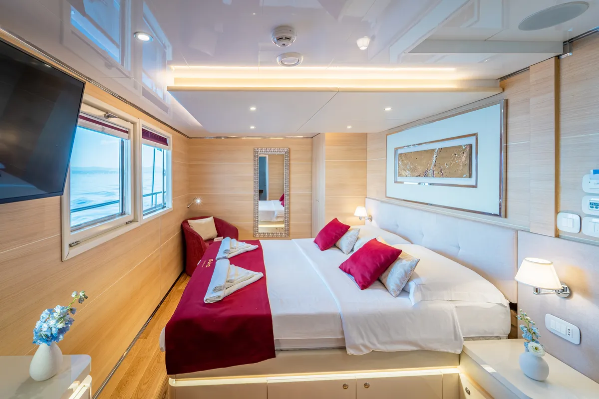 Cabin on Riva, a Gulet Motoryacht motor yacht at Split, Croatia