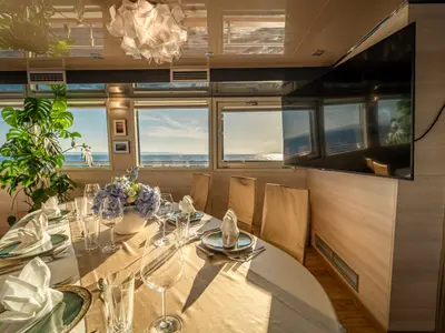 Salon of Riva, a Gulet Motoryacht motor yacht at Split, Croatia