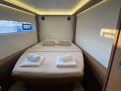 Cabin on Alter Ego, a Lagoon 46 catamaran at Municipal Unit of Lefkada, Greece