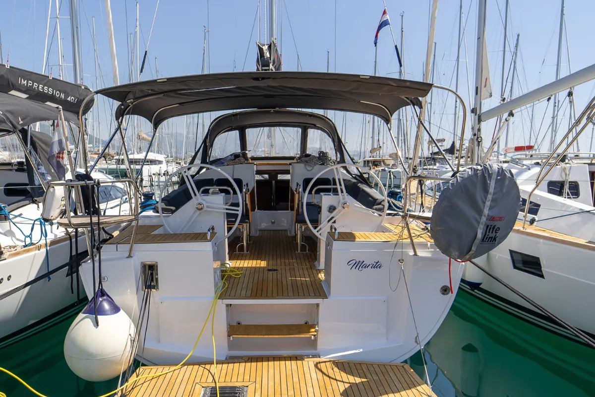Marita, a Elan Impression 45.1 sailboat at Kaštela, Croatia