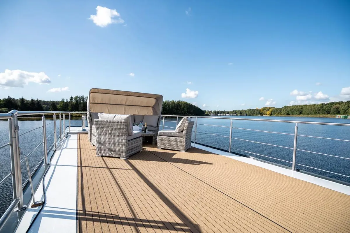 Liberty, a Woma D13 motorboat at Fürstenberg/Havel, Germany