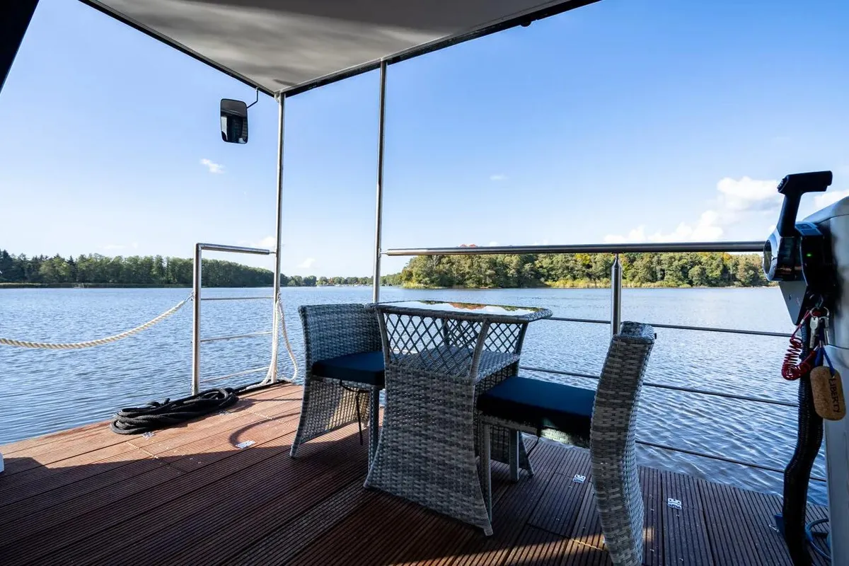 Liberty, a Woma D13 motorboat at Fürstenberg/Havel, Germany