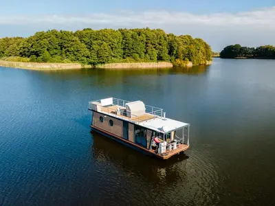 Liberty, a Woma D13 motorboat at Fürstenberg/Havel, Germany