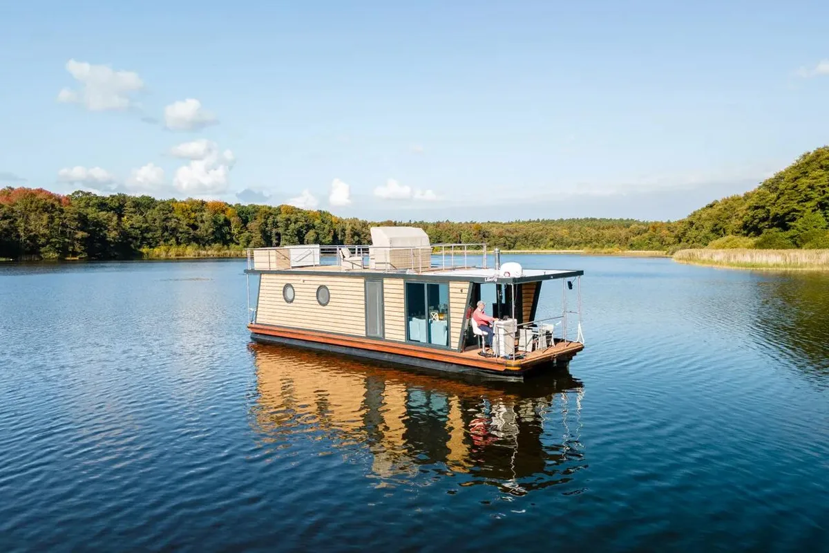 Liberty, a Woma D13 motorboat at Fürstenberg/Havel, Germany