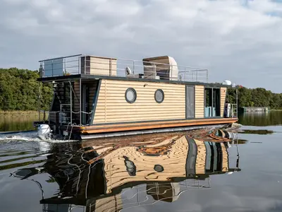 Liberty, a Woma D13 motorboat at Fürstenberg/Havel, Germany