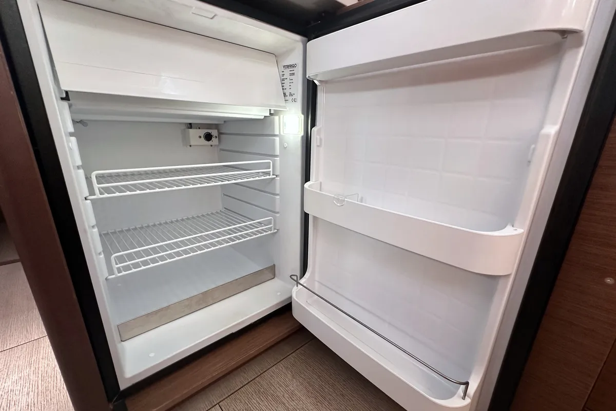 Galley of Flipper, a Beneteau Oceanis 51.1 sailboat at Palma de Mallorca, Spain
