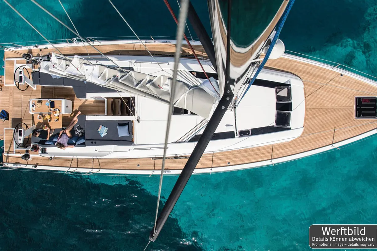 Flipper, a Beneteau Oceanis 51.1 sailboat at Palma de Mallorca, Spain