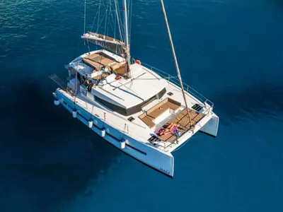 Princess, a Bali 4.1 catamaran at Municipal Unit of Lefkada, Greece