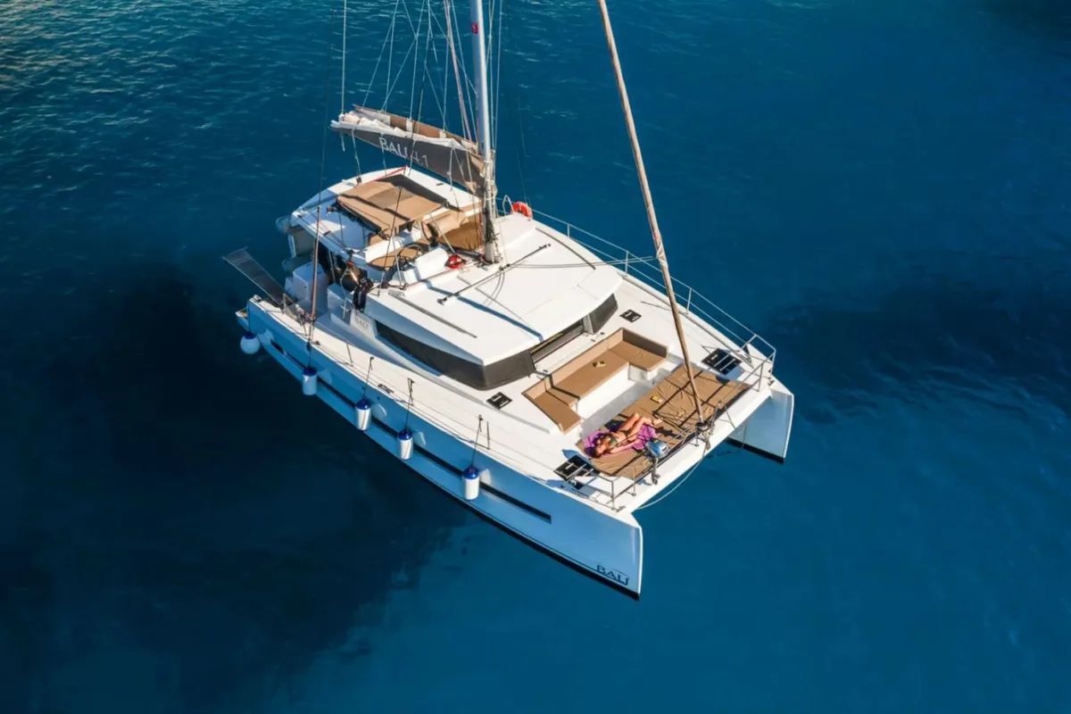 Princess, a Bali 4.1 catamaran at Municipal Unit of Lefkada, Greece