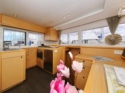 Galley of Ladies And Gentlemen, a Lagoon 450 catamaran at Općina Sukošan, Croatia