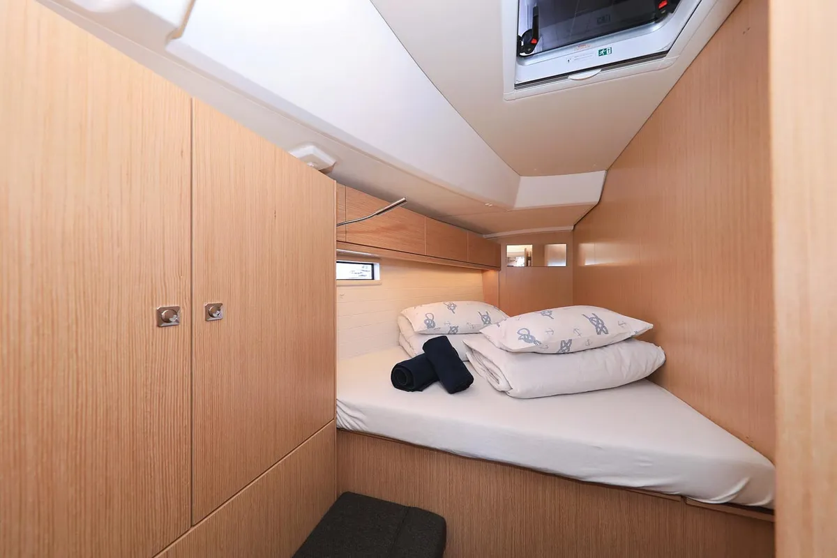Cabin on Aiolos I, a Bavaria Cruiser 46 sailboat at Grad Biograd na Moru, Croatia
