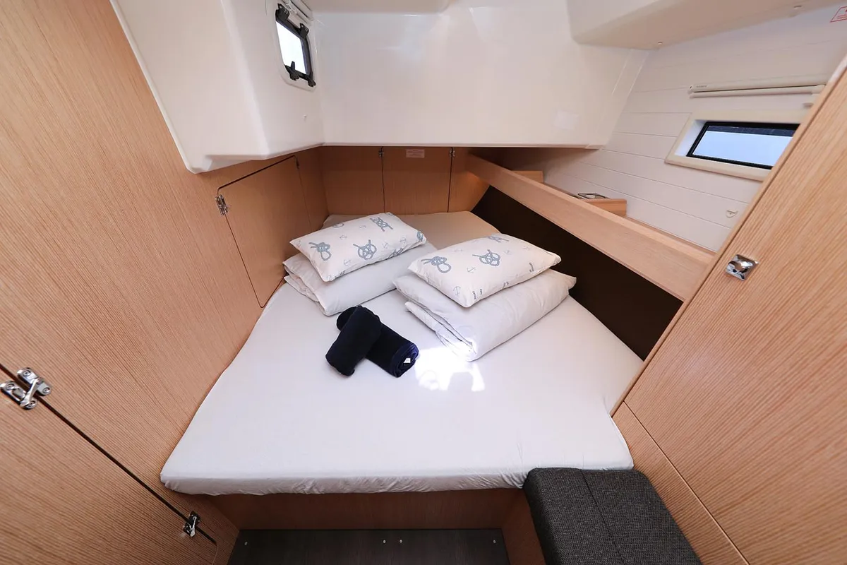 Cabin on Aiolos I, a Bavaria Cruiser 46 sailboat at Grad Biograd na Moru, Croatia