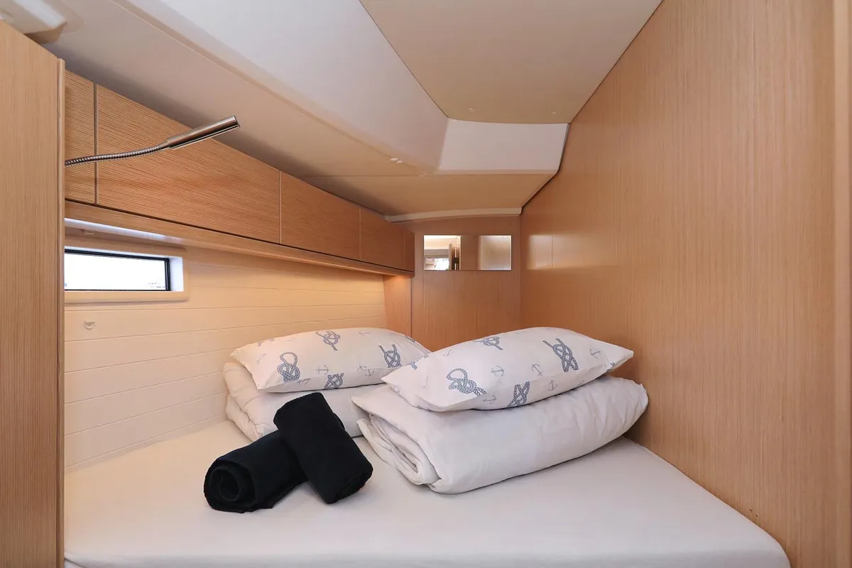 Cabin on Aiolos I, a Bavaria Cruiser 46 sailboat at Grad Biograd na Moru, Croatia