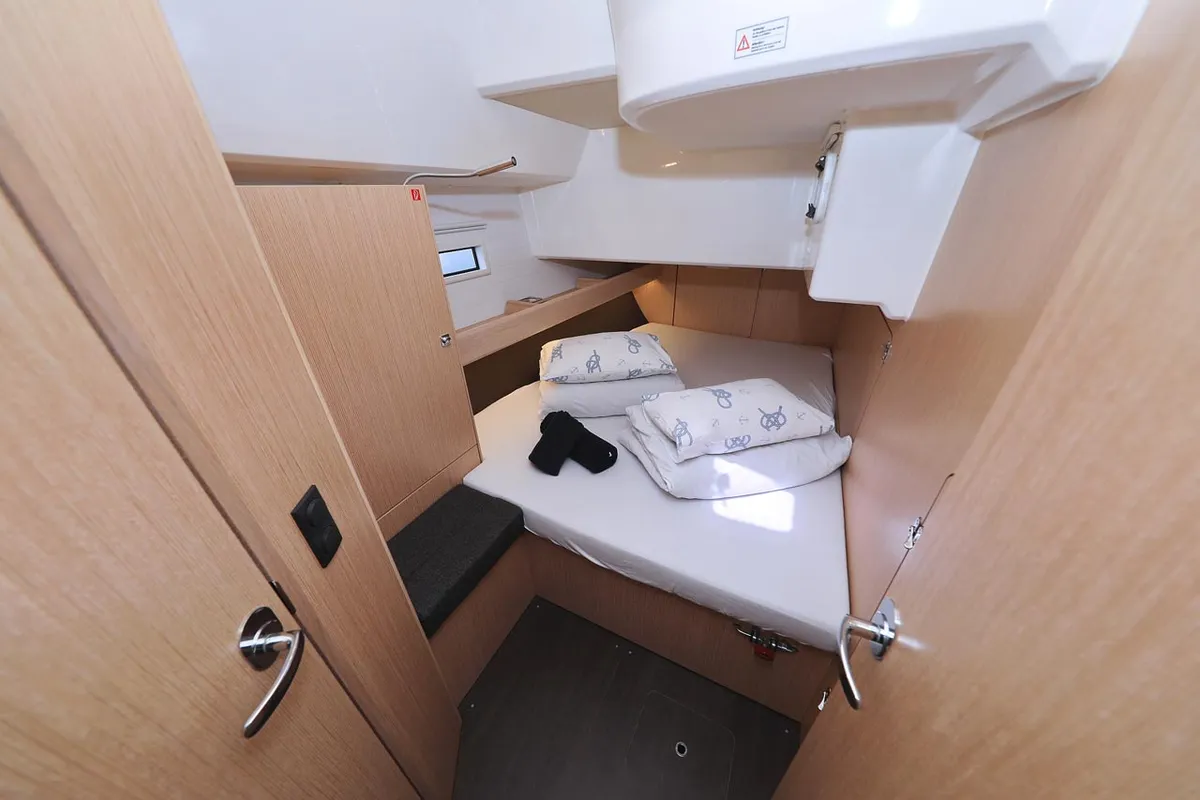 Cabin on Aiolos I, a Bavaria Cruiser 46 sailboat at Grad Biograd na Moru, Croatia