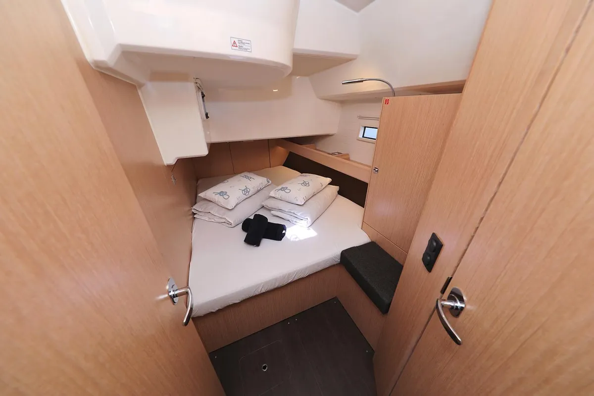 Cabin on Aiolos I, a Bavaria Cruiser 46 sailboat at Grad Biograd na Moru, Croatia