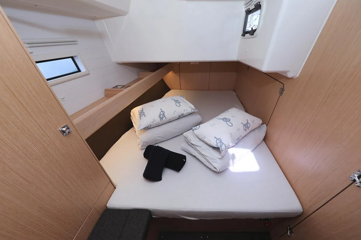 Cabin on Aiolos I, a Bavaria Cruiser 46 sailboat at Grad Biograd na Moru, Croatia