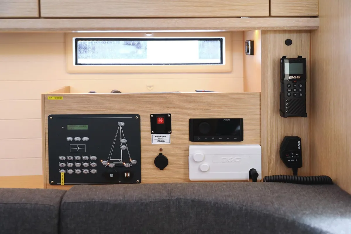 Galley of Aiolos I, a Bavaria Cruiser 46 sailboat at Grad Biograd na Moru, Croatia