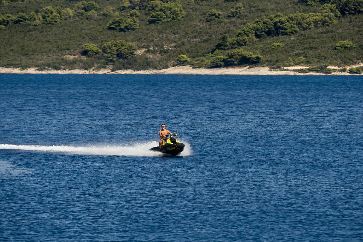 Amber One, a Sunreef 70 Power catamaran at Kaštela, Croatia
