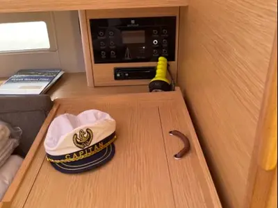 Galley of Souel, a Dufour 390 GL sailboat at Municipal Unit of Apollonioi, Greece