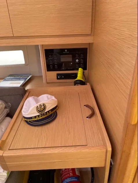 Galley of Souel, a Dufour 390 GL sailboat at Municipal Unit of Apollonioi, Greece