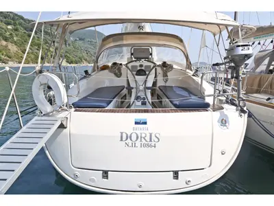 Cabin on Doris, a Bavaria Cruiser 36 sailboat at Volos, Greece