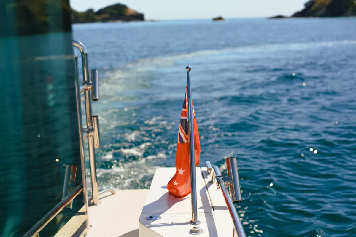 Tere Tere, a Axopar 28 motorboat at Bay of Islands, New Zealand