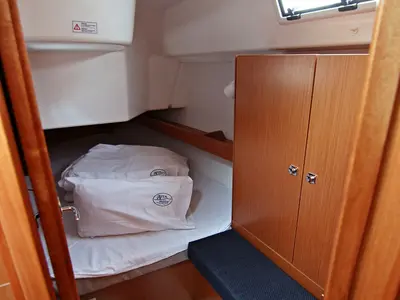 Cabin on Lucy, a Bavaria Cruiser 34 sailboat at Sukošan, Croatia