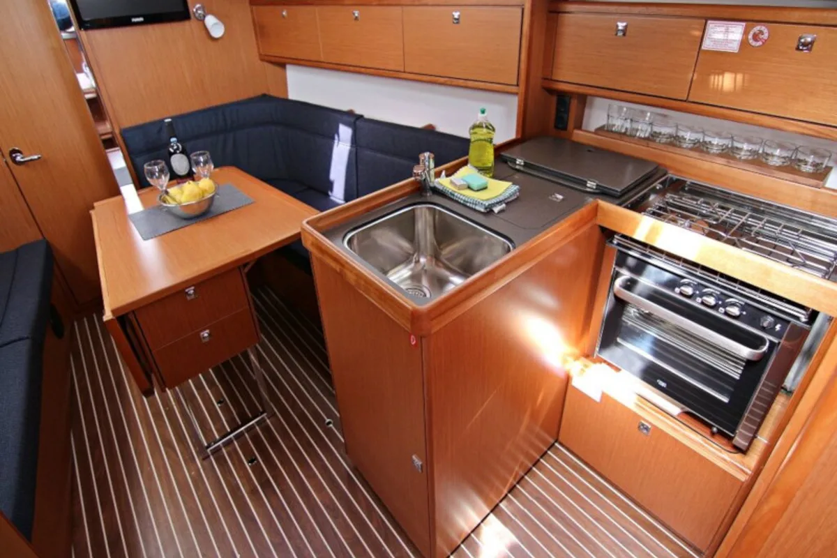 Lucy, a Bavaria Cruiser 34 sailboat at Sukošan, Croatia