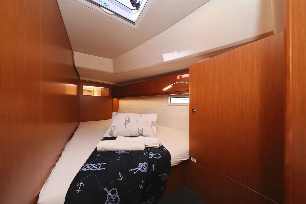 Cabin on Neo Star V, a Bavaria Cruiser 46 sailboat at Grad Biograd na Moru, Croatia