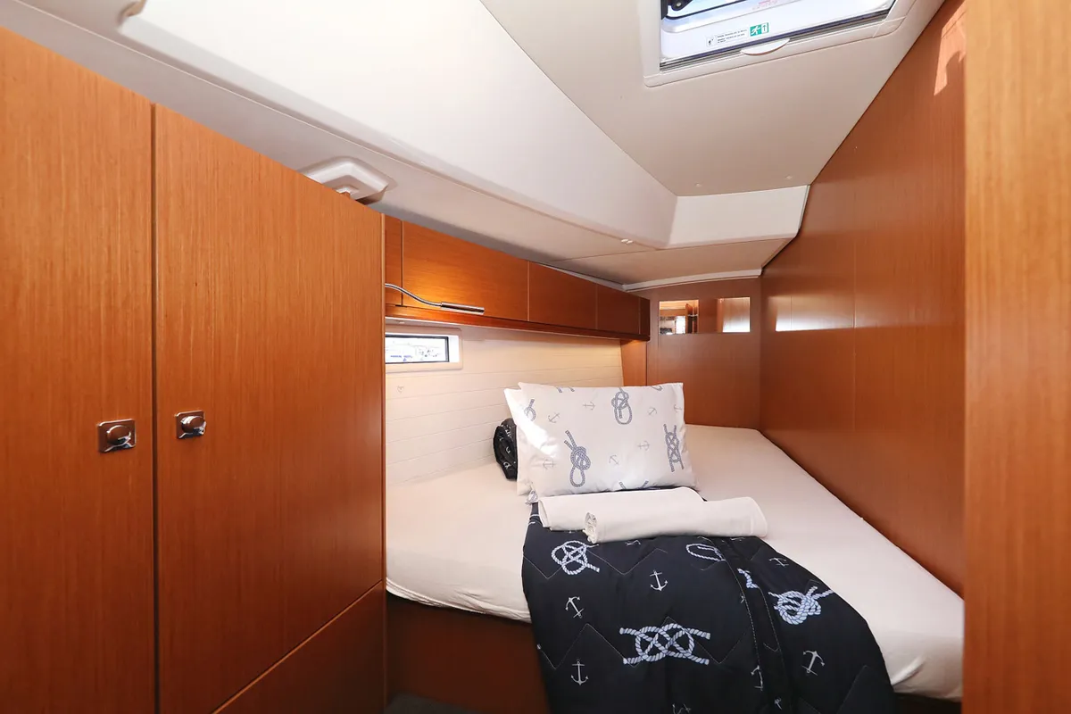 Cabin on Neo Star V, a Bavaria Cruiser 46 sailboat at Grad Biograd na Moru, Croatia