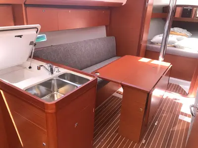 Galley of Dufour 360 GL, a sailboat at Punat, Croatia