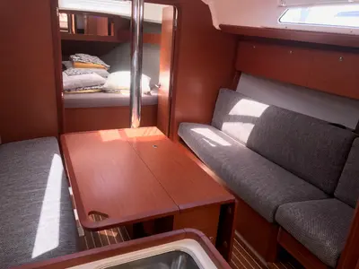 Salon of Dufour 360 GL, a sailboat at Punat, Croatia