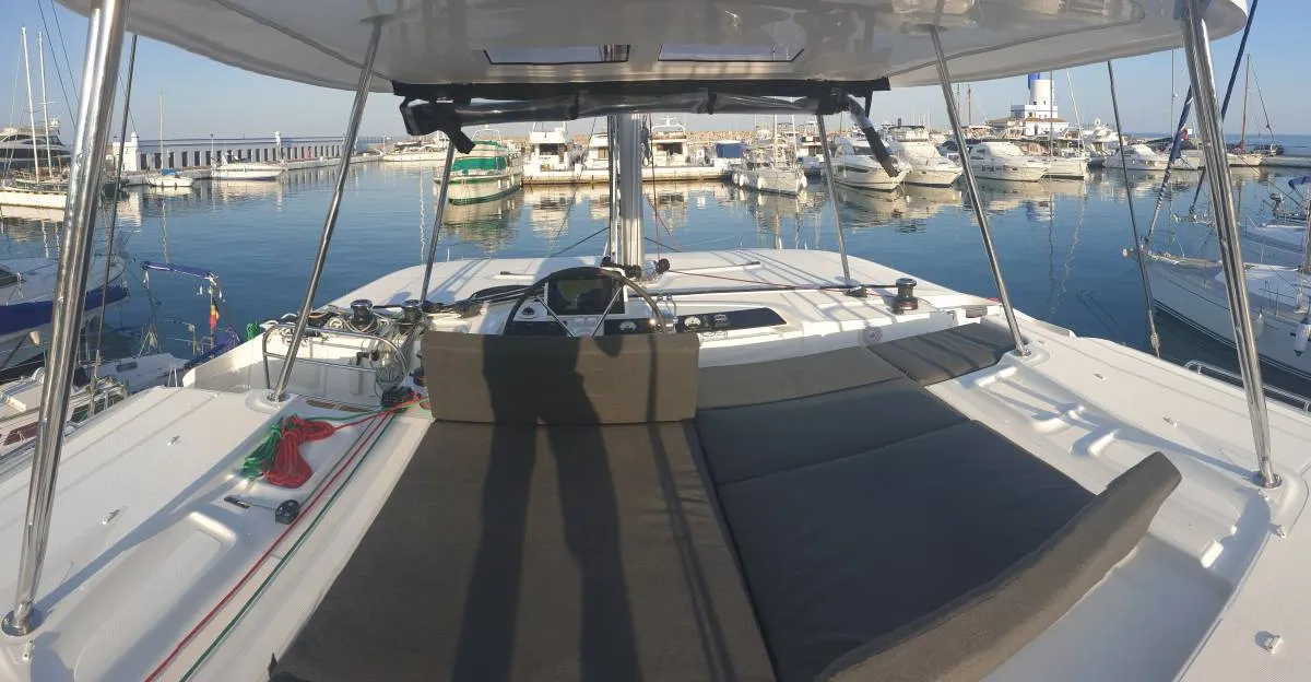 3S, a Lagoon 46 catamaran at Pianottoli-Caldarello, France