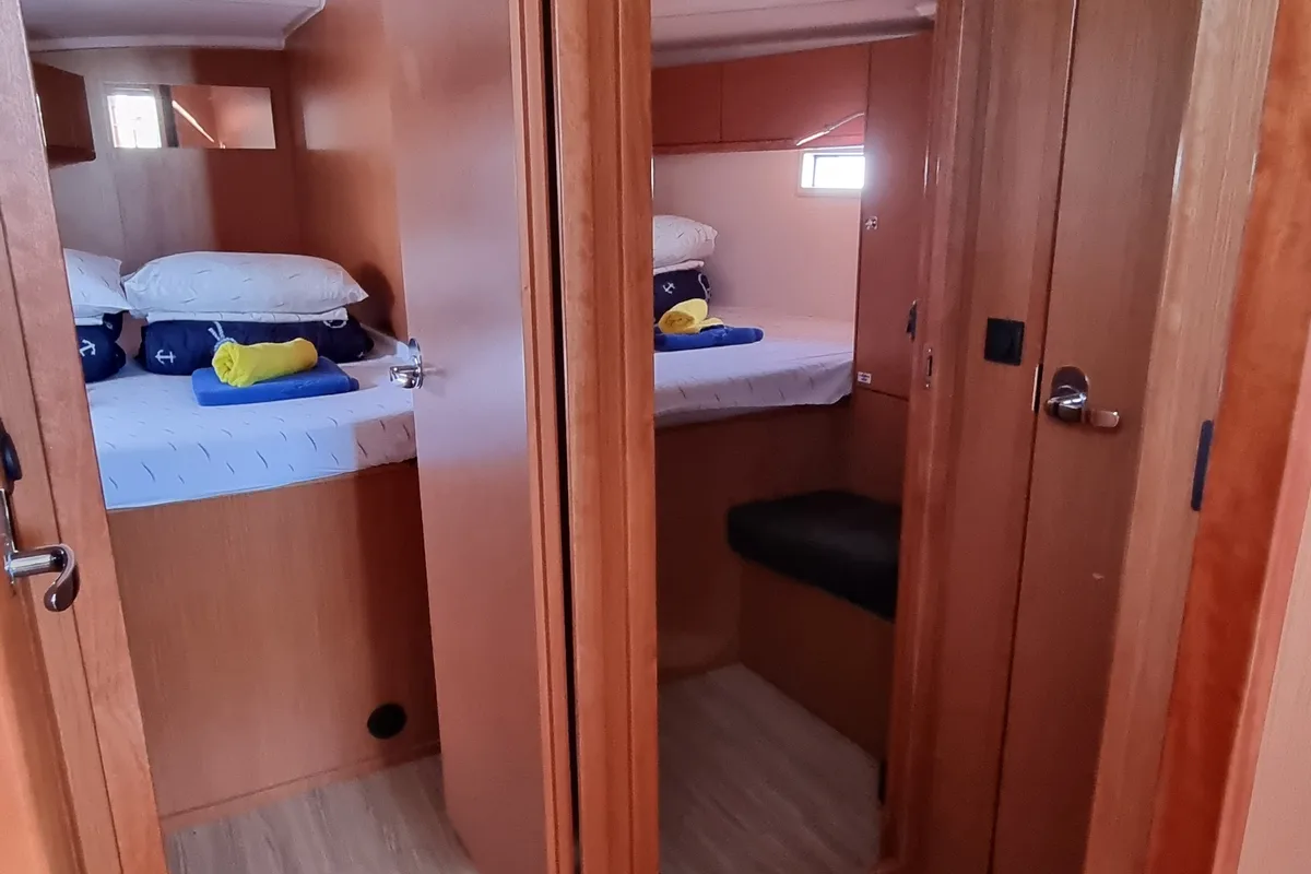 Iustitia, a Bavaria Cruiser 46 sailboat at Split, Croatia