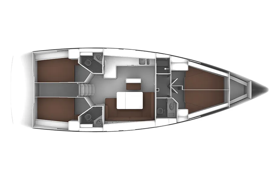 Iustitia, a Bavaria Cruiser 46 sailboat at Split, Croatia