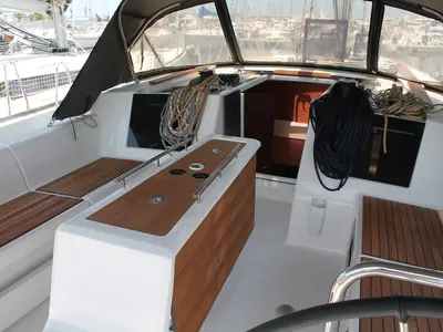 Adventure Planet, a Dufour 460 GL sailboat at Marsala, Italy