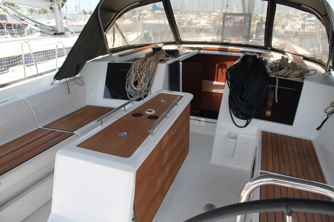 Adventure Planet, a Dufour 460 GL sailboat at Marsala, Italy