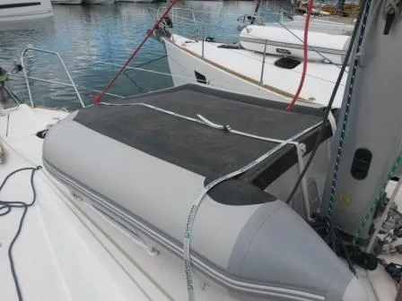 Galley of Katrina, a Jeanneau Sun Odyssey 36i sailboat at Municipal Unit of Elefsina, Greece