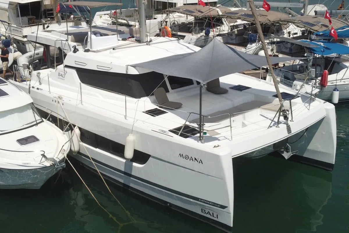 Moana, a Bali Catspace catamaran at Fethiye, Turkey