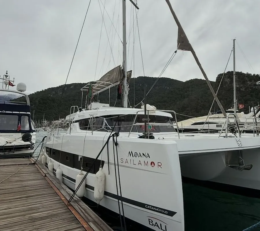 Moana, a Bali Catspace catamaran at Fethiye, Turkey