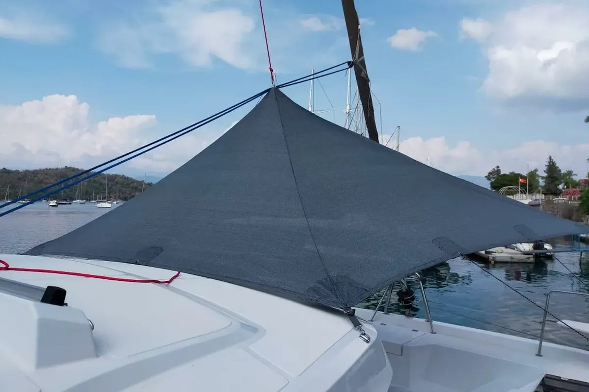 Moana, a Bali Catspace catamaran at Fethiye, Turkey