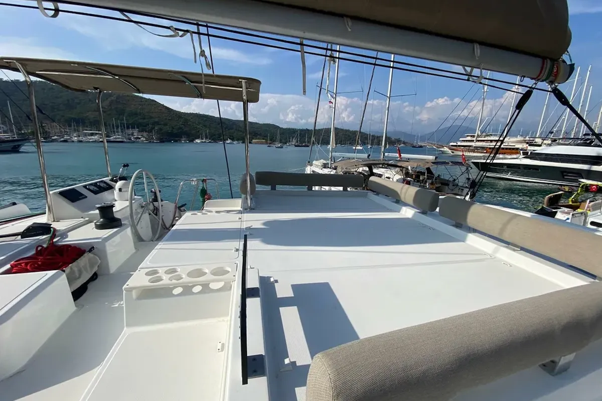 Moana, a Bali Catspace catamaran at Fethiye, Turkey