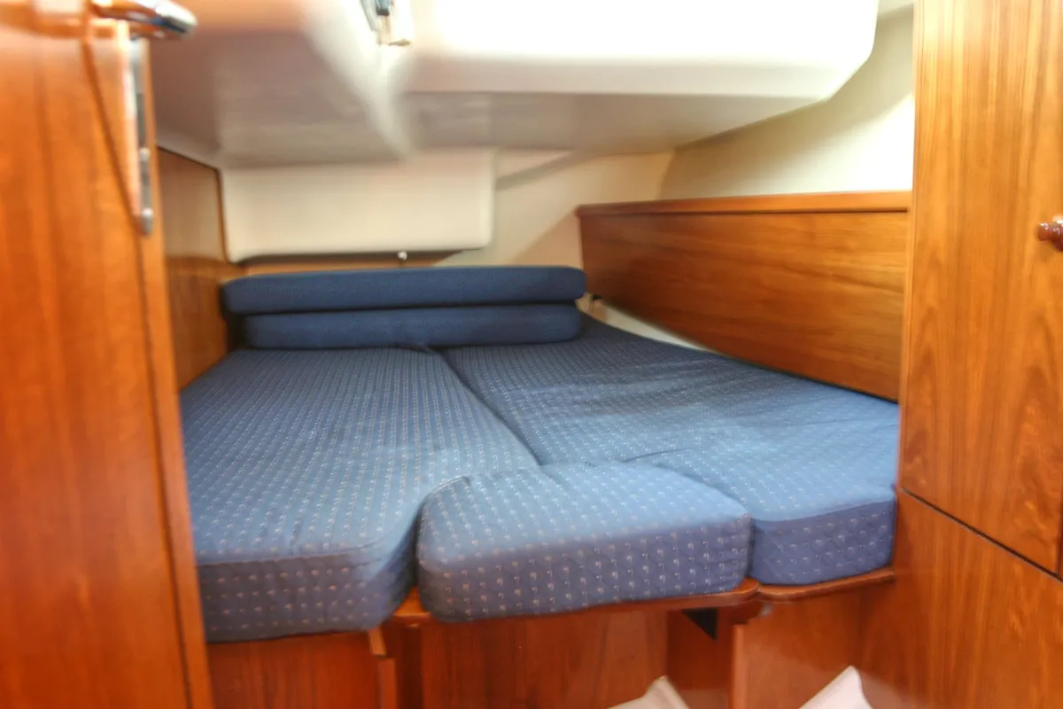 Baltic Sun, a Jeanneau Sun Odyssey 43 sailboat at Flensburg, Germany
