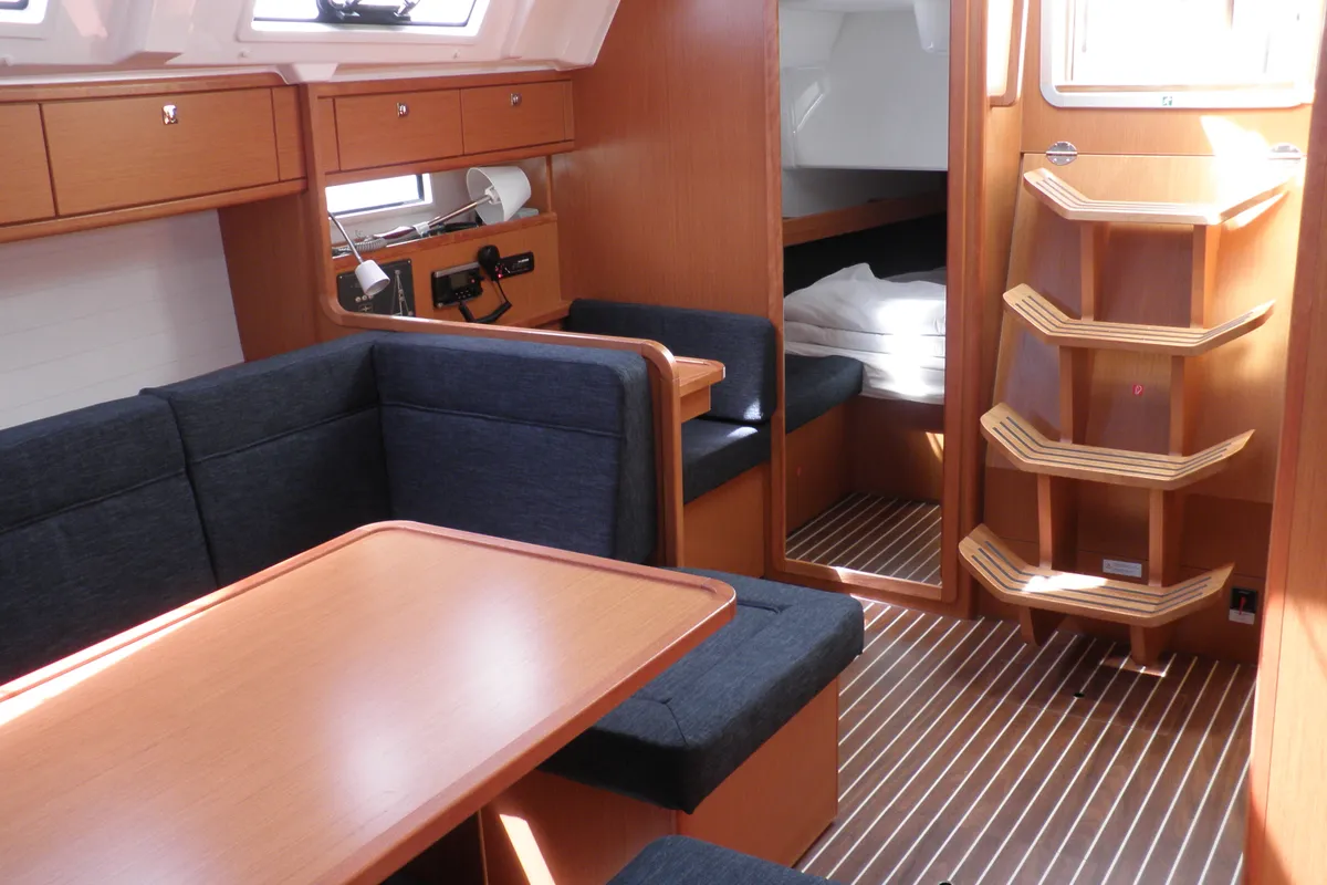 Salon of VILMA, a Bavaria Cruiser 41 sailboat at Općina Sukošan, Croatia