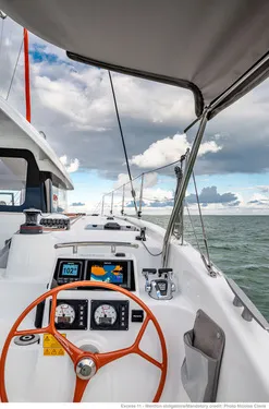 Cockpit of Excess 11, a Excess 11 catamaran at Pa Khlok, Thailand