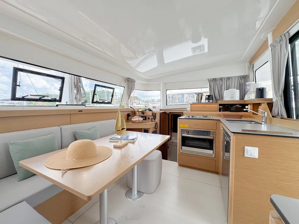 Salon of Excess 11, a Excess 11 catamaran at Pa Khlok, Thailand