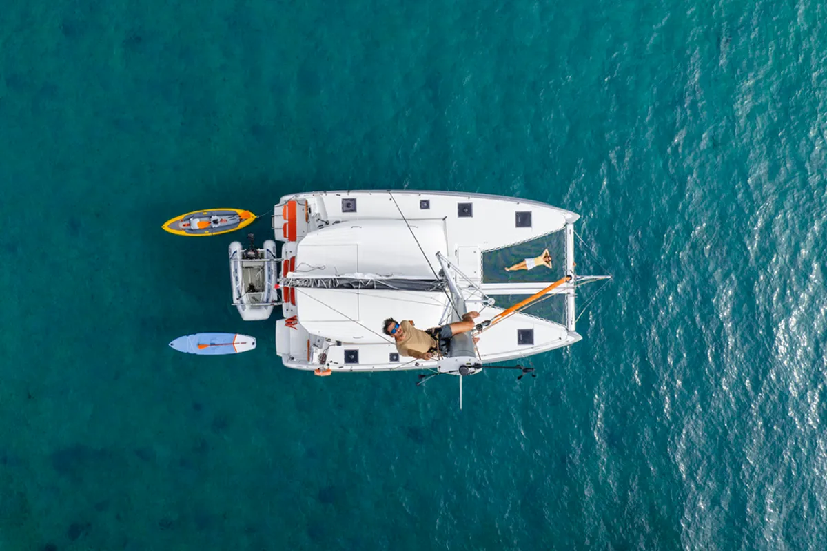 Exterior view of Excess 11, a Excess 11 catamaran at Pa Khlok, Thailand