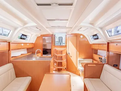 Salon of New Beginnings, a Bavaria 37 sailboat at Road Town, British Virgin Islands