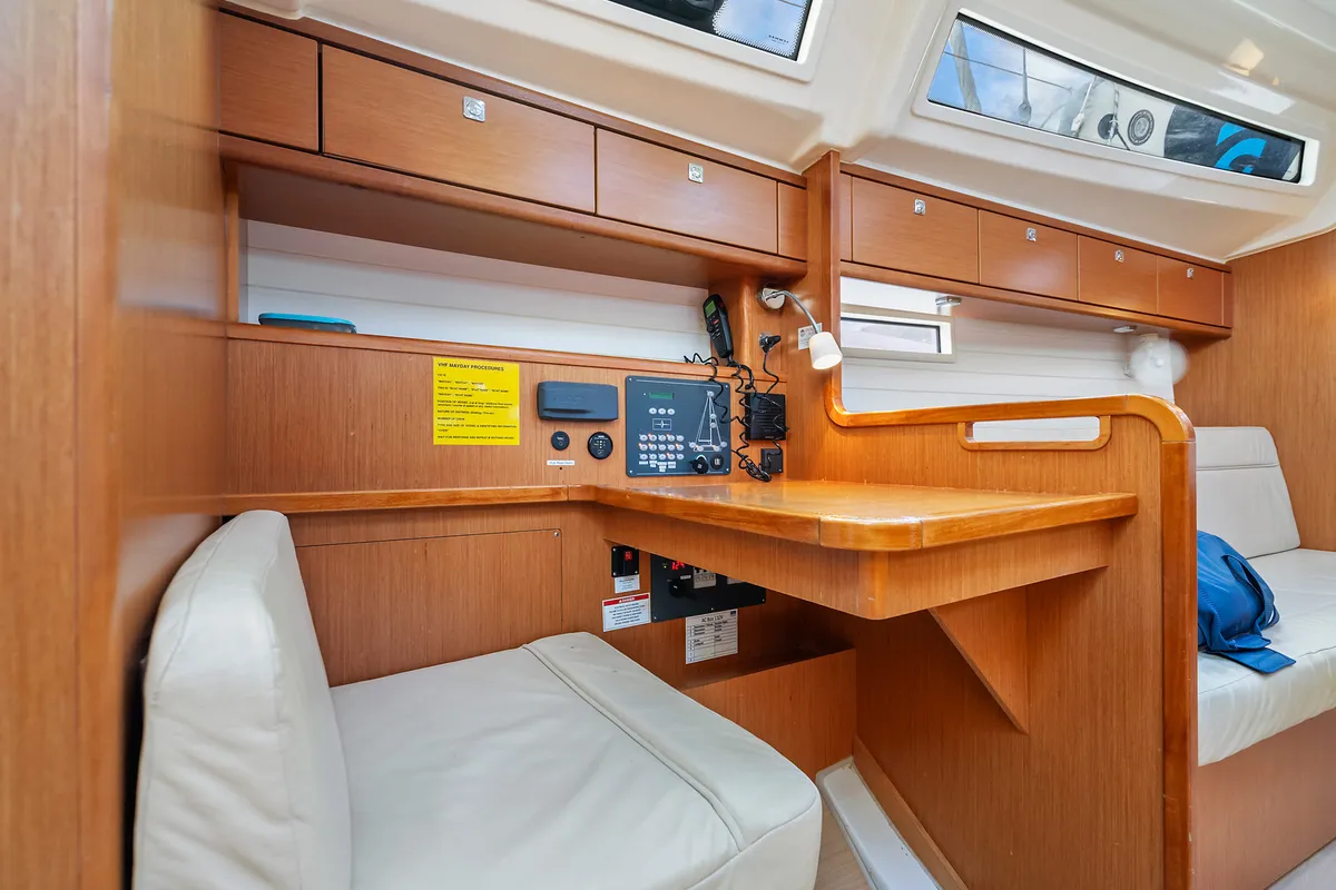 Salon of New Beginnings, a Bavaria 37 sailboat at Road Town, British Virgin Islands